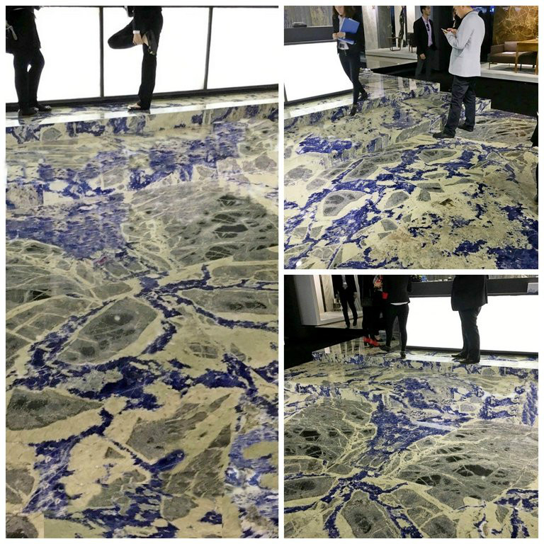 Foto di pavimenti e scale in granito Sodalite Blu